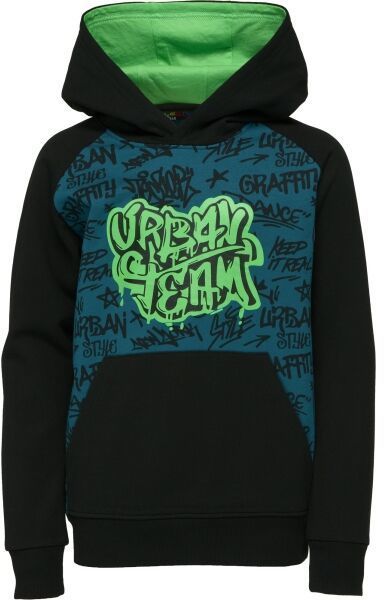 Lewro BEREL Chlapčenská mikina, čierna, veľkosť 116-122