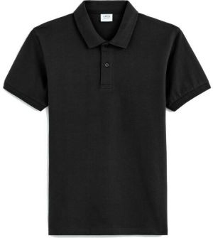 CELIO TEONE Pánske polo tričko, čierna, veľkosť