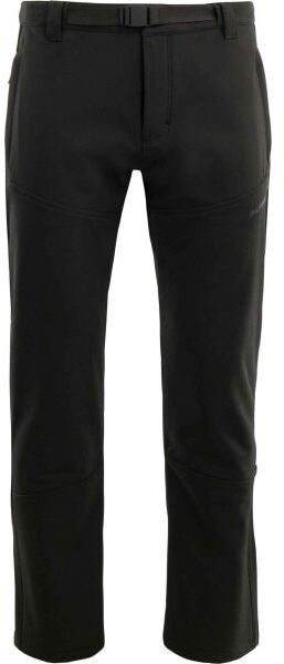 ALPINE PRO LOGOB Pánske softshellové nohavice, čierna, veľkosť