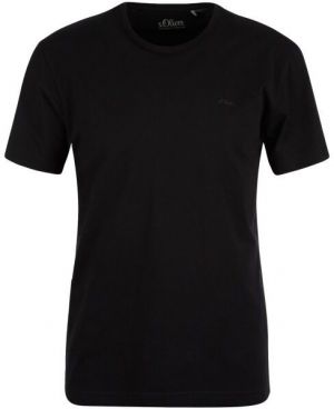 s.Oliver RL T-SHIRT SS NOOS Pánske tričko, čierna, veľkosť