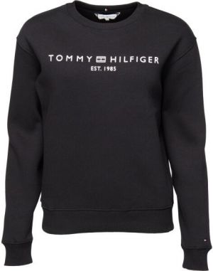 Tommy Hilfiger MDRN REG CORP LOGO C-NK SWTSHRT Dámska mikina, čierna, veľkosť
