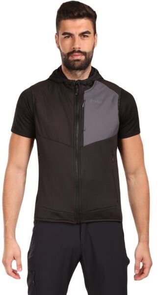 KILPI LENIA Pánska softshellová vesta, čierna, veľkosť XXXL