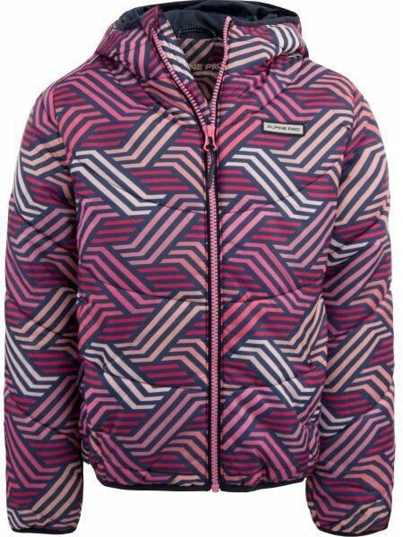ALPINE PRO DERVO Dievčenská zimná bunda, ružová, veľkosť 140-146