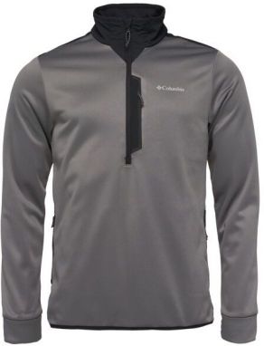 Columbia TECH FLEECE HALF ZIP Pánska flísová bunda, tmavo sivá, veľkosť