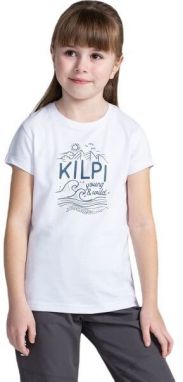 KILPI MALGA Dievčenské tričko, biela, veľkosť