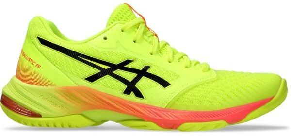 ASICS NETBURNER BALLISTIC FF 3 PARIS W Dámska halová obuv, reflexný neón, veľkosť 38