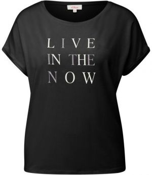 s.Oliver RL T-SHIRT Dámske tričko, čierna, veľkosť