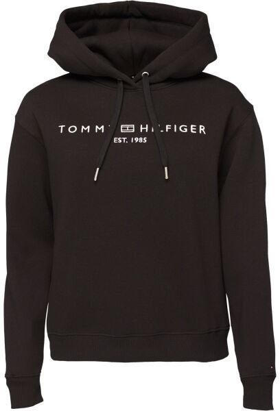 Tommy Hilfiger MODERN REG CORP LOGO HOODIE Dámska mikina, čierna, veľkosť