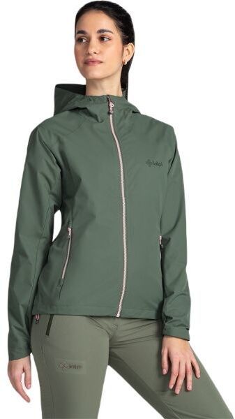 KILPI SONNA Dámska outdoorová bunda, tmavo zelená, veľkosť