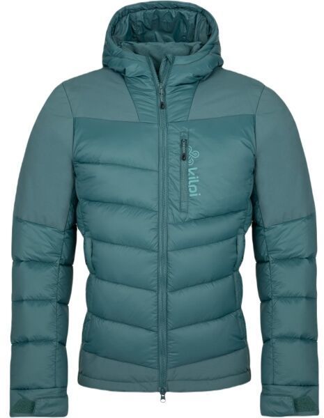 KILPI GUUS Pánska páperová bunda, tmavo zelená, veľkosť