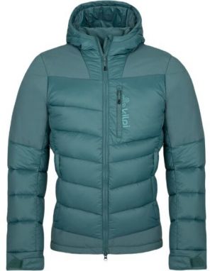 KILPI GUUS Pánska páperová bunda, tmavo zelená, veľkosť