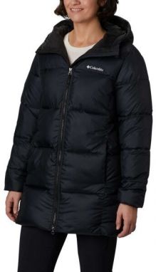 Columbia PUFFECT II MID HOODED JACKET Dámska zimná bunda, čierna, veľkosť