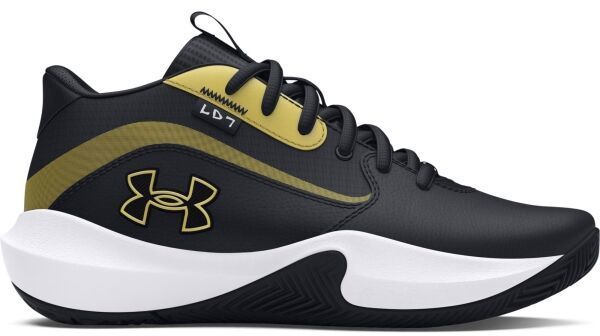 Under Armour GS LOCKDOWN 7 Chlapčenská basketbalová obuv, čierna, veľkosť 39