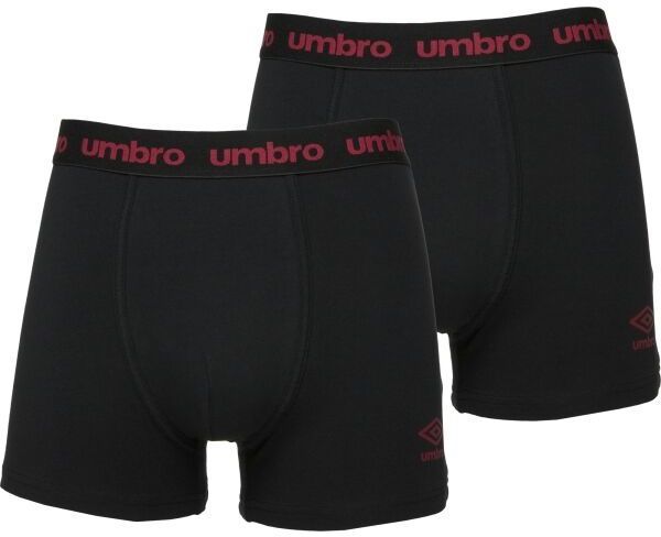 Umbro BOXER SHORT 2 PACK Pánske boxerky, čierna, veľkosť