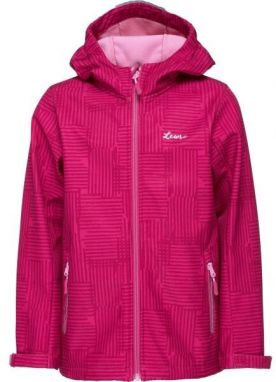 Lewro SINHOU Dievčenská softshellová bunda, vínová, veľkosť 128-134