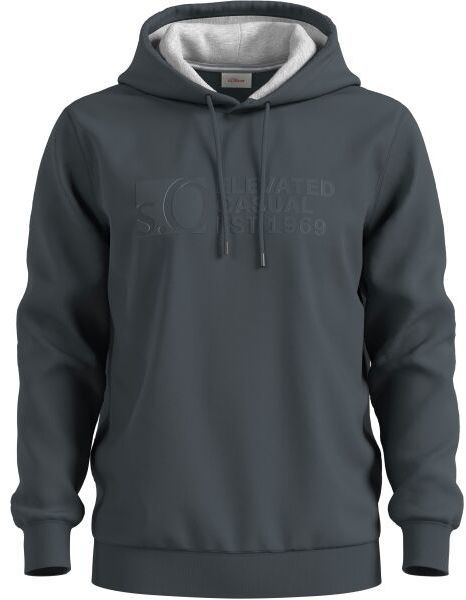 s.Oliver RL SWEATSHIRT NOOS Pánska mikina, tmavo sivá, veľkosť
