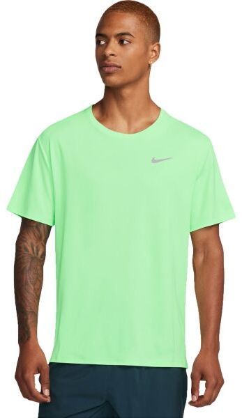 Nike NK DF UV MILER SS Pánske tréningové tričko, svetlo zelená, veľkosť