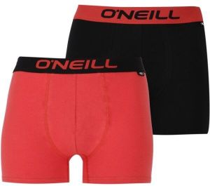 O'Neill BOXER PLAIN 2PACK Pánske boxerky, červená, veľkosť