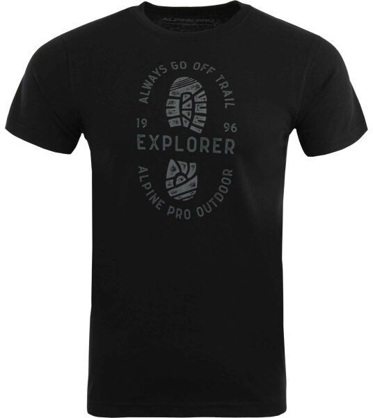 ALPINE PRO GOTES Pánske tričko, čierna, veľkosť