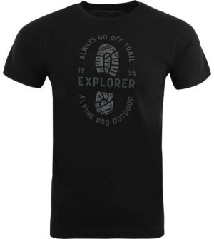 ALPINE PRO GOTES Pánske tričko, čierna, veľkosť