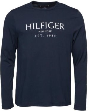 Tommy Hilfiger BIG HILFIGER LS TEE Pánske tričko, tmavo modrá, veľkosť