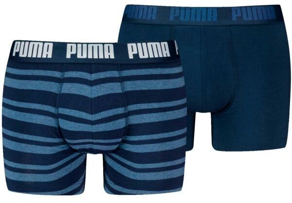 Puma MEN EVERYDAY HERITAGE STRIPE BOXER 2P Pánske boxerky, tmavo modrá, veľkosť
