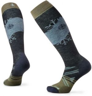 Smartwool SKI FC SNOWPOCALYPSE PATTERN OTC Dámske lyžiarske podkolienky, čierna, veľkosť