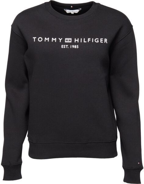 Tommy Hilfiger MDRN REG CORP LOGO C-NK SWTSHRT Dámska mikina, čierna, veľkosť