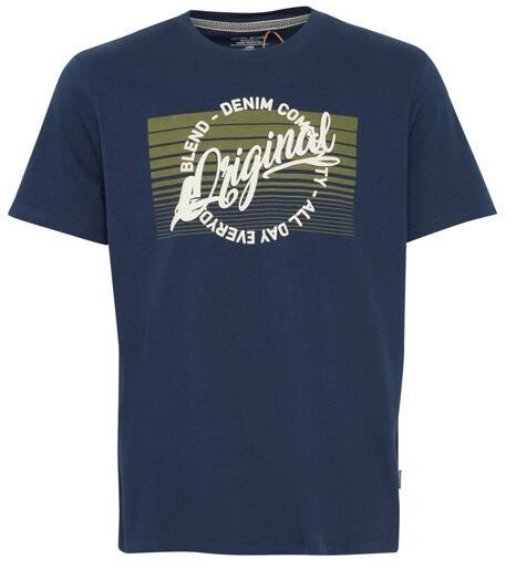 BLEND REGULAR FIT PLUS SIZE Pánske tričko, tmavo modrá, veľkosť