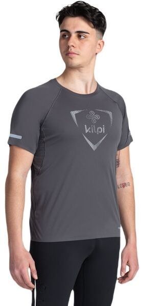 KILPI WYLDER Pánske bežecké tričko, tmavo sivá, veľkosť