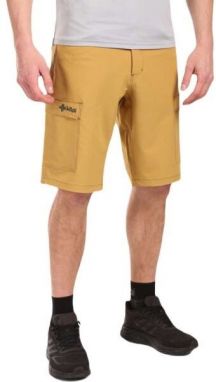 KILPI KILKIS Pánske outdoorové kraťasy, zlatá, veľkosť XXXL