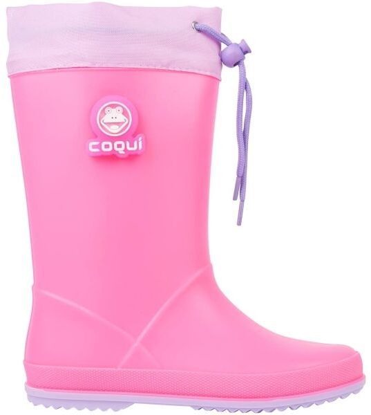 Coqui RAINY COLLAR Detské čižmy, ružová, veľkosť