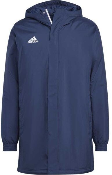 adidas ENTRADA 22 STADIUM JACKET Juniorská futbalová bunda, tmavo modrá, veľkosť