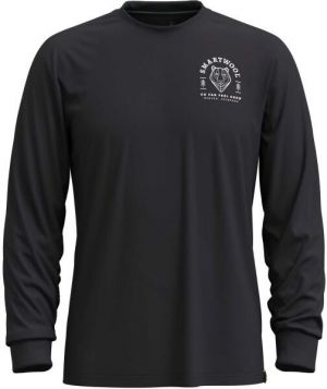 Smartwool BEAR STARE GRAPHIC LONG SLEEVE TEE Pánske tričko, čierna, veľkosť