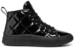 Geox J LAQUINNY B Dievčenské tenisky, čierna, veľkosť