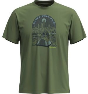 Smartwool STREETS TO PEAKS GRAPHIC SS TEE Pánske tričko, zelená, veľkosť