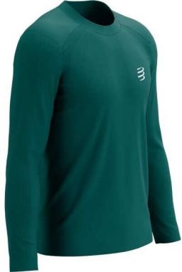 Compressport TRAINING TSHIRT LS Pánske tréningové tričko s dlhým rukávom, zelená, veľkosť