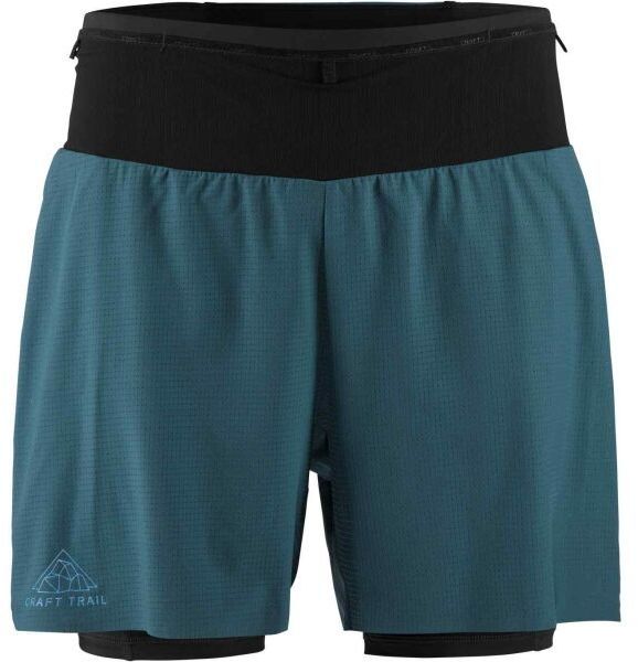 Craft PRO TRAIL 2IN1 SHORTS M Pánske bežecké šortky, zelená, veľkosť