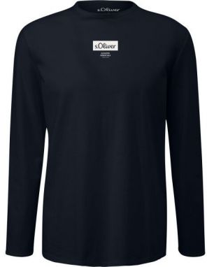 s.Oliver RL T-SHIRT Pánske tričko s dlhým rukávom, tmavo modrá, veľkosť