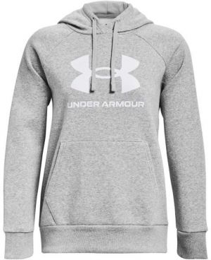 Under Armour RIVAL FLEECE BIG LOGO Dámska mikina, sivá, veľkosť M