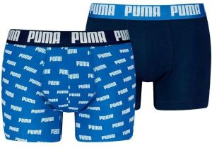Puma MEN EVERYDAY AOP PRINT BOXER 2P Pánske boxerky, modrá, veľkosť