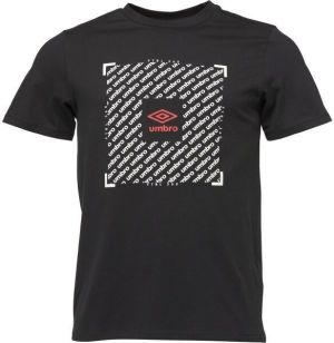 Umbro FTBL BOX GRAPHIC TEE Pánske tričko, čierna, veľkosť