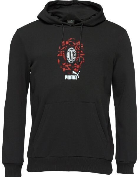 Puma AC MILAN CULTURE HOODIE Pánska mikina, čierna, veľkosť