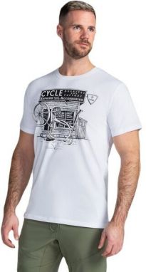 KILPI PORTELA Pánske bavlnené tričko, biela, veľkosť XXXL