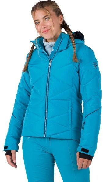 Rossignol W STACI PEARLY Dámska lyžiarska bunda, modrá, veľkosť