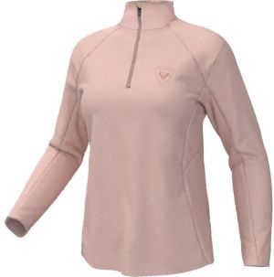 Rossignol W CLASSIQUE 1/2 ZIP Dámska prvá vrstva, ružová, veľkosť