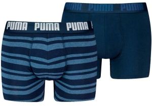 Puma MEN EVERYDAY HERITAGE STRIPE BOXER 2P Pánske boxerky, tmavo modrá, veľkosť
