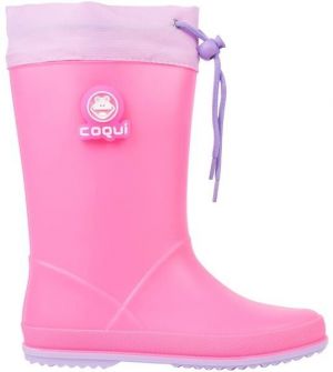 Coqui RAINY COLLAR Detské čižmy, ružová, veľkosť
