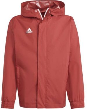 adidas ENTRADA 22 ALL-WEATHER Chlapčenská bunda, červená, veľkosť