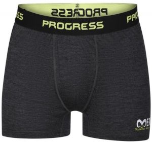 PROGRESS MERINO BOXER Pánske merino boxerky, čierna, veľkosť